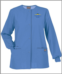 2115- Cherokee Workwear Womens Scrubs Snap Front Jacket 